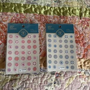 Press-On Nails - Red and Blue